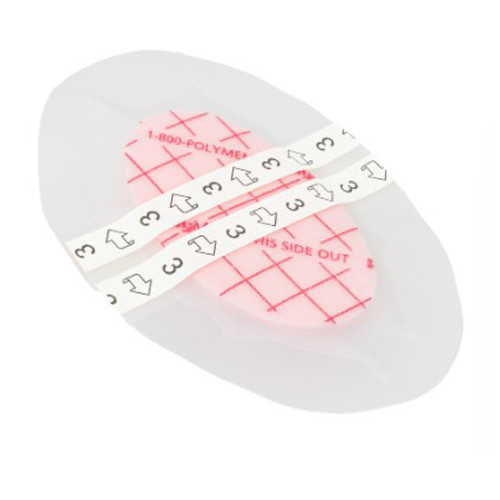 DRESSINGS QUADRAFOAM ADH BORDER FILM 3.5IN X 5IN #5 OVAL POLYMEM SHAPES (15/BX 2BX/CS) [140-8053]