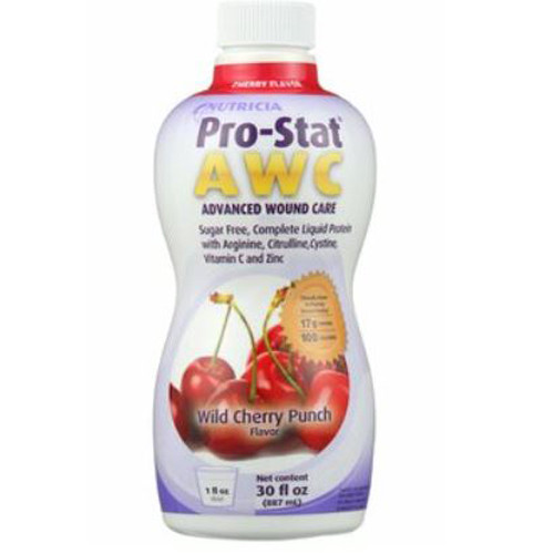 NUTRITIONALS PRO-STAT AWC PROTEIN LIQ 30OZ BTL SUGAR FREE WILD CHERRY PUNCH (4BTL/CS) [622-40130]