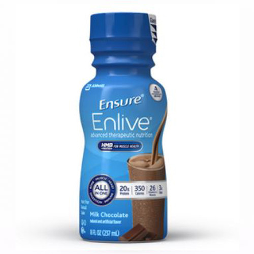 NUTRITIONALS ENSURE ENLIVE 8OZ BTL CHOC (24/CS) [154-64283]