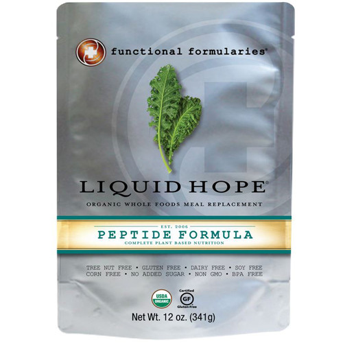 NUTRITIONALS LIQUID HOPE FOOD BLENDS 12OZ PKT ORGANIC VEGAN PEPTIDE FORMULA MADE USA (24PKT/CS) [635-LHPWS124]