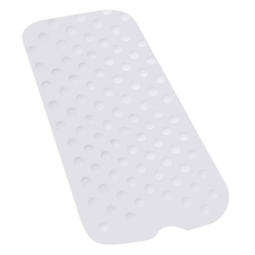 BATH MATS RUBBER NON-SKID LF 15.75IN X 35.5IN X-LONG WHITE (EA) [482-12950]