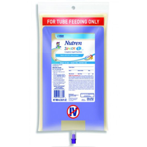 NUTRITIONALS NUTREN JR F/CHILD 1000ML BAG UNFLV (6/CS) [159-77380]