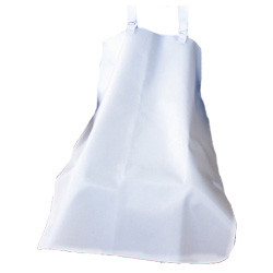 APRONS SMOKER RESIDENT SAFETY FLAME RETARDANT WHEELCHAIR 30IN X 34IN WHT COMPLIANCE SOLN (EA) [600-APSM]