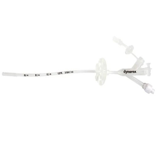 ENTERAL G-TUBE BALLOON DISTAL SECUR-LOK 100% SIL CLEAR LF ST 3-PORT 20FR (5/BX) [500-GT20]