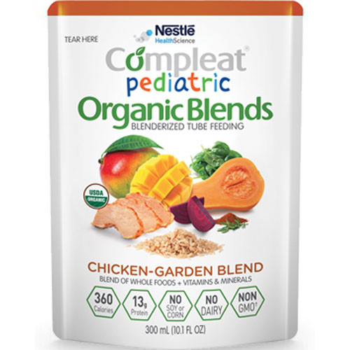 NUTRITIONALS COMPLEAT ORGANIC F/CHILD 10.1OZ PKT CHICKEN GARDEN BLEND (24PKT/CS) [160-4390084642]