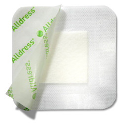 DRESSINGS NON-ADH ABS PADS ADH BORDER WTRPRF LF ST 4X4IN W/2X2IN ISLAND ALLDRESS (10/BX 7BX/CS) [MOL265329]