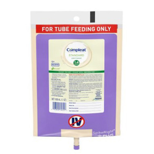 NUTRITIONALS COMPLEAT STANDARD 1.4 CAL PLUS 6 X 1000ML ULTRAPAK BAGS SPIKERIGHT VAN (6/CS) [160-43900349275]