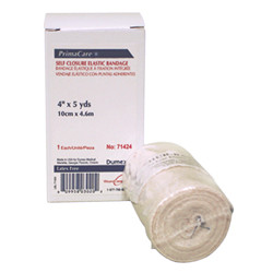 BANDAGES COMPRESSION WRAP ELASTIC W/VELCRO LF NS 4IN X 5YD COMPARE TO ACE (10/BX 5BX/CS) [500-VEB4]