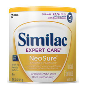 NUTRITIONALS SIMILAC EXPERT CARE NEOSURE F/PREME INFANT 13.1OZ PWD UNFLV (6/CS) [154-57430]