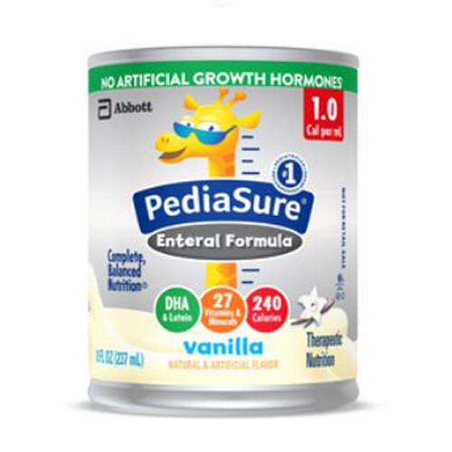 NUTRITIONALS PEDIASURE ENTERAL FORMULA 1.0 CAL 8OZ CAN VAN (24/CS) [154-67401-EA]