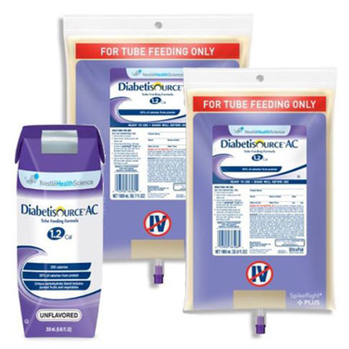 NUTRITIONALS DIABETISOURCE AC 1500ML BAG UNFLV (4/CS) [160-365830]