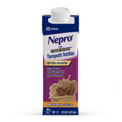 NUTRITIONALS NEPRO W/CARBSTEADY F/DIALYSIS 8OZ CTN BUTTER PECAN (24/CS) [154-64798-EA]