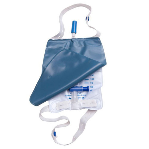 LEG BAGS FABRIC STRAPS ANTI-REFLUX VALVE DISCREET COVER LF ST 1000ML FIG LEAF (48/CS) [SG10280]