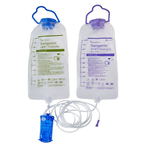 ENTERAL FEEDING PUMP SET 1000ML W/1000ML FLUSH BAG KANGAROO OMNI (30/CS) [150-B10FF-EA]