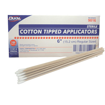 APPLICATORS COTTON TIP 6IN ST DISP (2/PK 100PK/BX 10BX/CS) [500-CTA6S-PK]