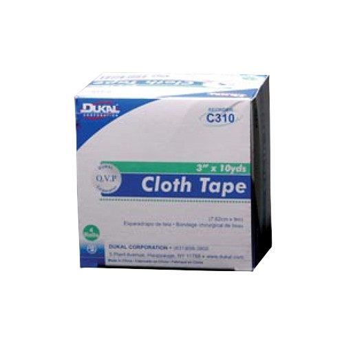 TAPES SURGICAL CLOTH/SILK LF NS 3IN X 10YD (4RL/BX 12BX/CS) [600-CT03-EA]