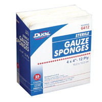 DRESSINGS GAUZE SPONGES ST 12PLY 3IN X 3IN DUKAL (2/PK 50PK/BX 24BX/CS) [500-3S12-PK]