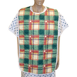 CLOTHING PROTECTOR BIBS SNAP 18IN X 34IN QUILTED PREMIUM GREEN PLAID (5DZ/CS) [PMV-BIB1834-Q]