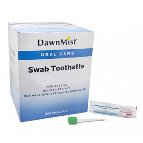 SWAB TOOTHETTES UNTREATED INDIVIDUALLY WRAPPED COMPLIANCE SOLN (1EA/PK 250PK/BX 4BX/CS) [500-TB250-UT-EA]