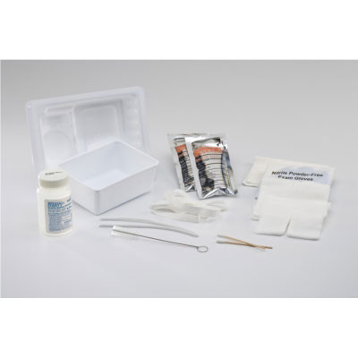 KITS/TRAYS TRACHEOSTOMY CARE 2 COMPARTMENT REMV TRAY NITRILE 2GLV DISP LF ST ARGYLE (20/CS) [150-47800-EA]