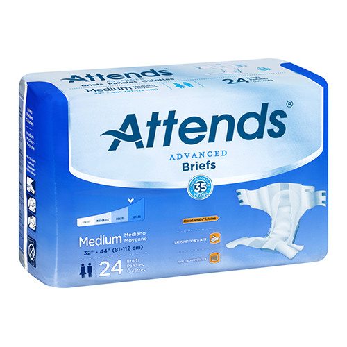 BRIEFS DIAPERS ADULT W/LEAKAGE BARRIER SUPER ABS DISP LF 32-44IN MD BLUE DERMADRY COMPLETE MADE USA (24/PK 4PK/CS) [338-DDC20-PK]