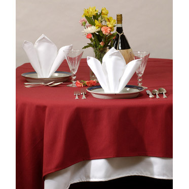 TABLECLOTHS SPUN/POLY 71IN X 71IN SQUARE WHITE (DZ) [PMV-TC7171-WH]