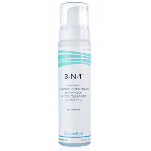 *USE - 100-FE4N1* SHAMPOOS HAIR & BODY FOAM NO RINSE 3N1 8OZ W/ALOE COMPLIANCE SOLN (12/CS) [100-FE3N1-EA]