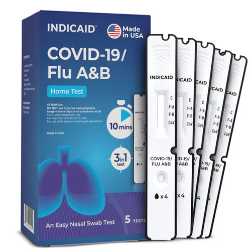 *DISC - USE 500-WF-CVFOTC-2PK* TEST SYSTEM KIT RAPID COVID/FLU A+B INCLUDES 5 TEST DEVICES (5/BX) [500-WF-CVFOTC]