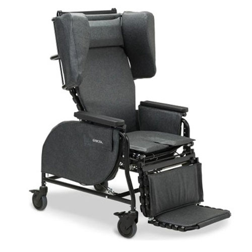 CHAIR GERI POSITIONING/RECLINER TILT-N-SPACE 20IN X 18.5IN 300LB CAP CHARCOAL MIDLINE (EA) [986-MID20WCHAR18D]