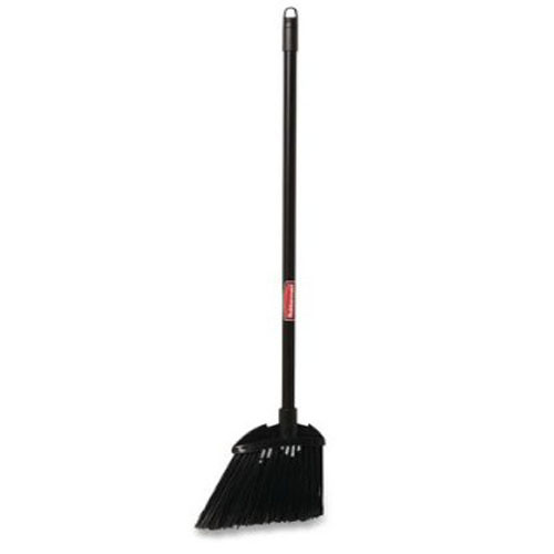BROOMS HANDLE ANGLED 35IN LOBBY W/POLY BRISTLES VINYL-COATED METAL BLACK (EA) [500-RCP637400]
