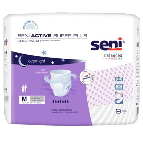 BRIEFS PULL UPS ADULT ABS DISP 39-53IN LF LG WHITE SENI ACTIVE SUPER PLUS (18/PK 4PK/CS) [100-S-LA18-AP1]