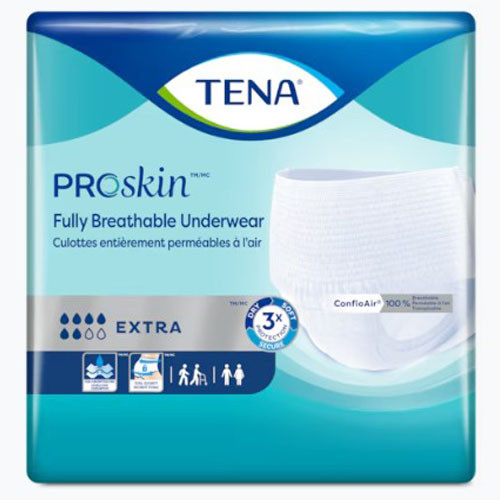 BRIEFS PULL UPS ADULT MOD/HVY ABS DISP LF 68-80IN 2XL WHITE TENA PROSKIN (12/PK 4PK/CS) [250-72518]