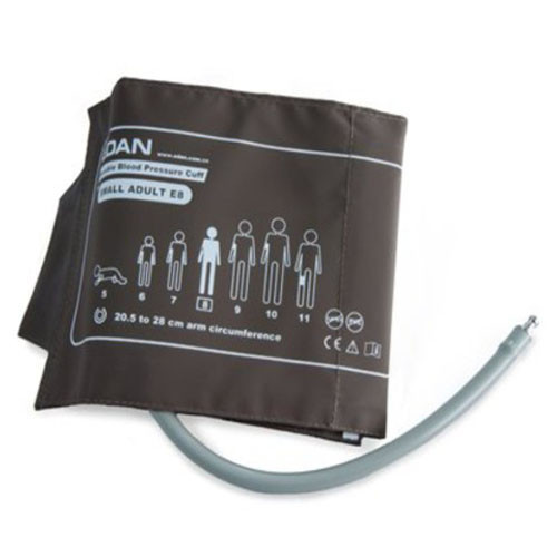 BLOOD PRESSURE CUFF ONLY REUSABLE LF CLOTH ADULT 20-28CM SM F/EDAN M, IM&X SERIES MONITORS (EA) [955-CUFF-E8]