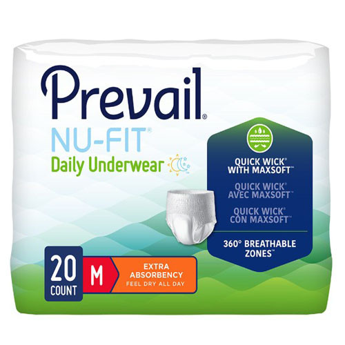 BRIEFS PULL UPS ADULT MOD ABS DISP LF FITS UP TO 46IN MD WHITE PER-FIT MADE USA (20/PK 4PK/CS) [009-NUU512]