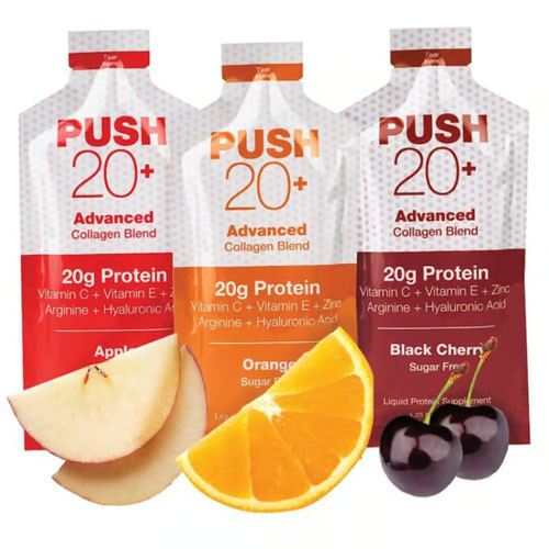 NUTRITIONALS PUSH 20+ COLLAGEN DIPETIDE LIQ 1.25OZ PKT APPLE (60/CS) [261-GH20]