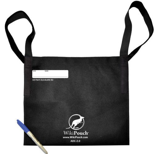 DRAINAGE BAG HOLDERS SPUN BOUND FIBERS DISP LF WIKIPOUCH (50/CS) [600-DBDC]
