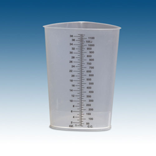 PITCHERS PLASTIC GRADUATED TRIANGULAR 32OZ TRANSPARENT (10/PK 20PK/CS) [500-PP32TG-CS]