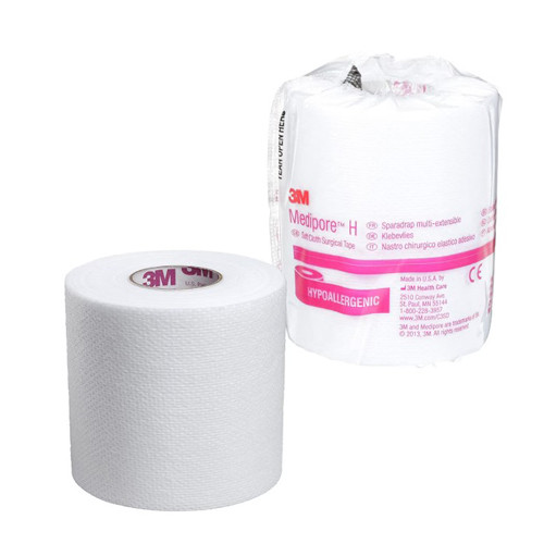 TAPES SURGICAL CLOTH/SILK LF NS 3IN X 10YD MEDIPORE H (12/CS) [3M2863]