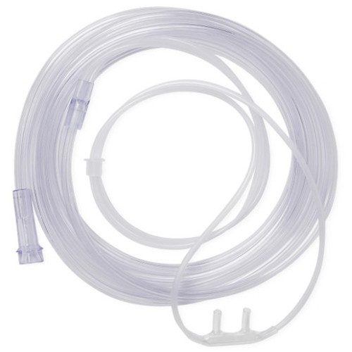 CANNULAS OXYGEN NASAL CURVED SOFT TIP ADULT CLEAR CRIMP RESIST W/4FT TUBING LF SOFTECH (50/CS) [122-HUD8504]