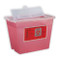 SHARPS CONTAINERS 8 QT / 2 GAL VERTICAL ENTRY LID TRANSPARENT RED (30/CS) [500-8508-R]