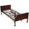BEDS HOMECARE FULL-ELEC SPRING DECK 450LB CAP 36INW X 88INL W/FOAM MATTRESS & FULL RAILS (1/PALLET) [500-HCBED-80PKG-FE]