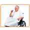 APRONS SMOKER RESIDENT SAFETY FLAME RETARDANT WHEELCHAIR 30IN X 34IN WHT COMPLIANCE SOLN (EA) [600-APSM]
