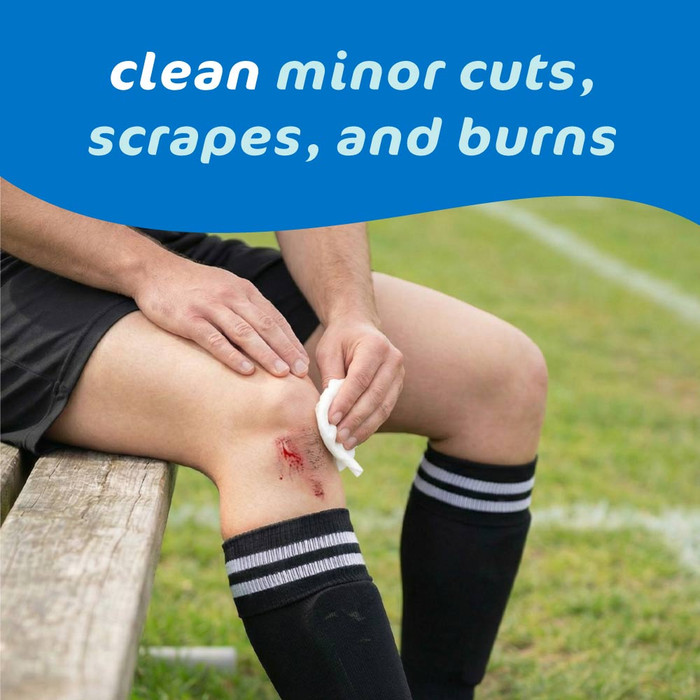 Pharma-C 3% Hydrogen Peroxide Wipes are used to clean minor cuts, scrapes, and burns.