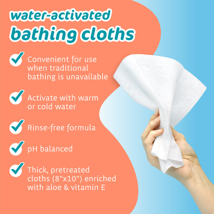 Water Activated Bathing Cloths