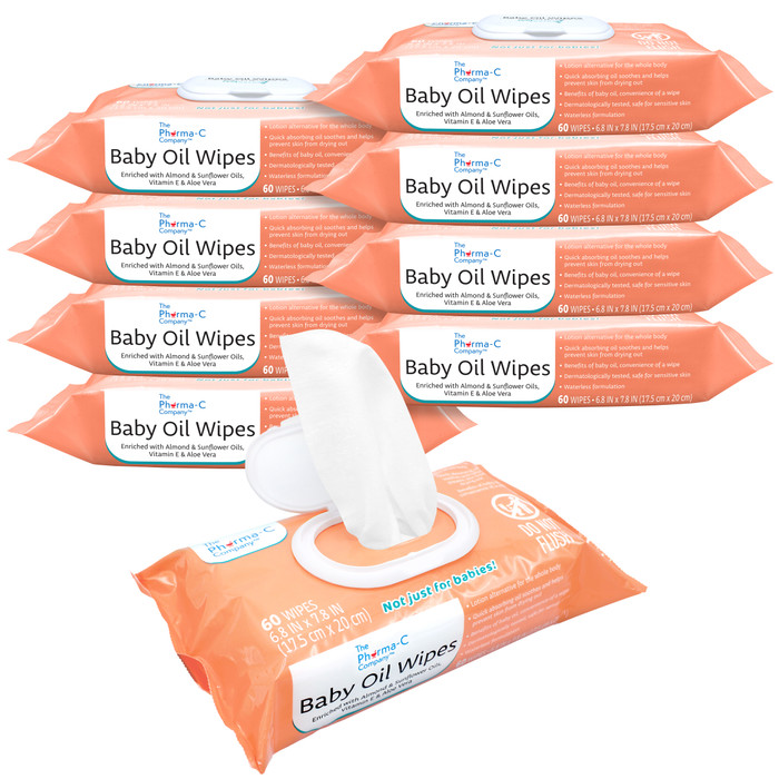 Baby oil wipe case pack