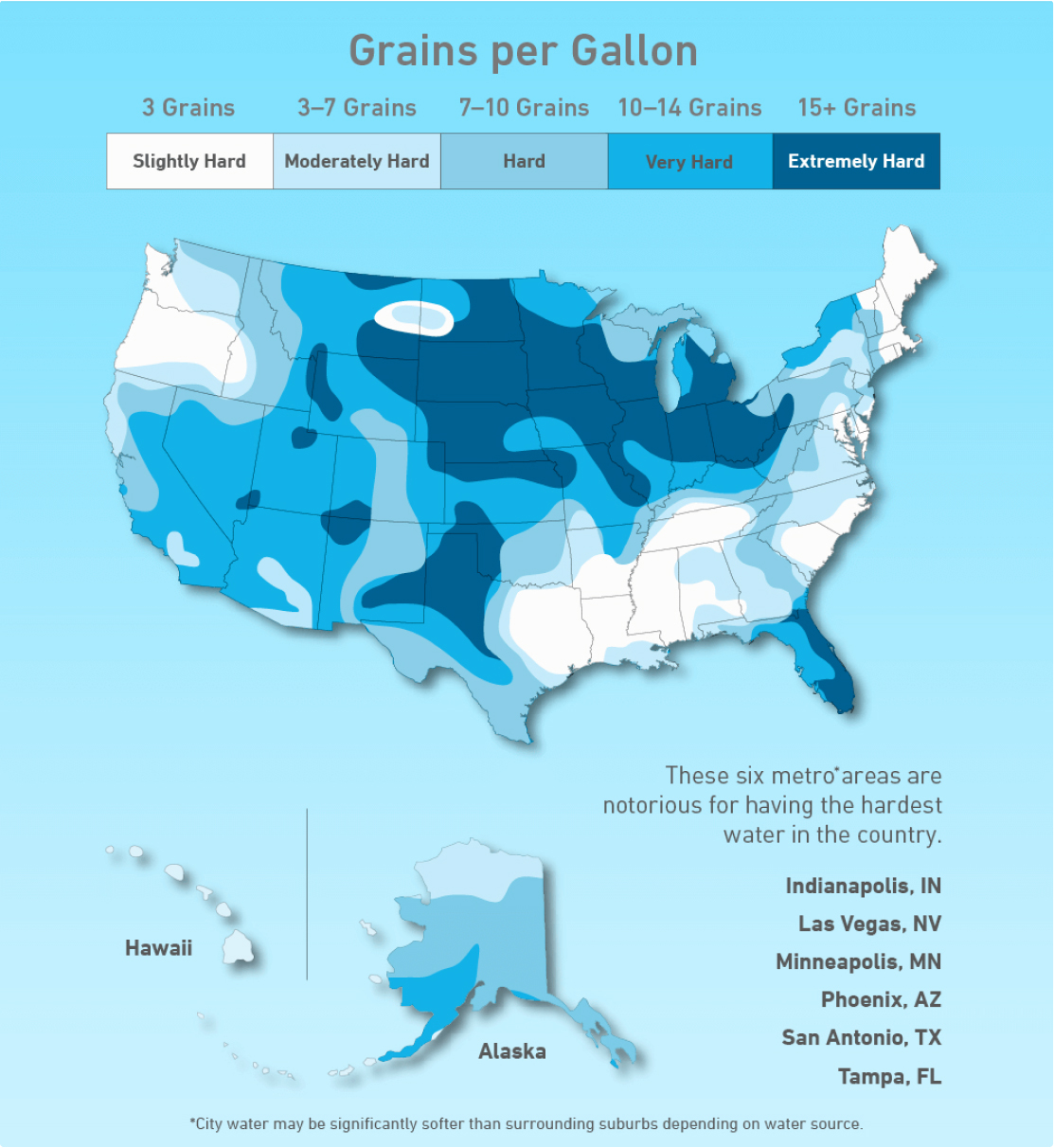 hard water map