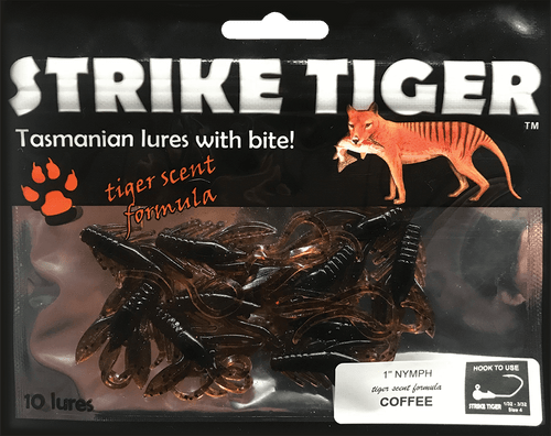 Strike Tiger 1" nymph - COFFEE (10 pack)