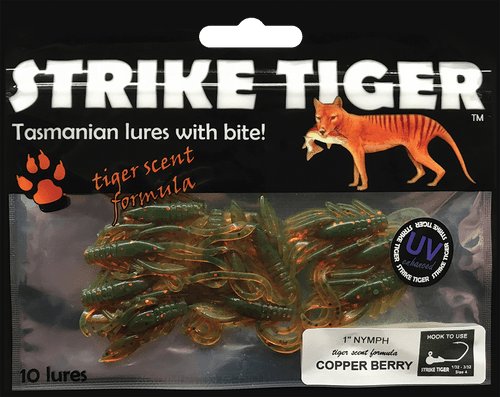 Strike Tiger 1" nymph - COPPER BERRY (10 pack)