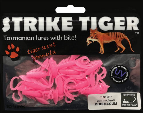 Strike Tiger 1" nymph - BUBBLEGUM (10 pack)