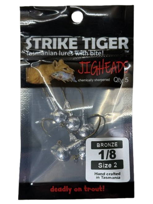 Strike Tiger jighead (BRONZE HOOK) - Weight 1/8 Hook 2 (5 pack)
